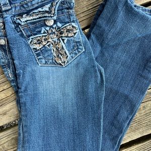 Girls Miss Me size 12 boot cut jeans